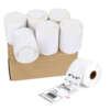 Silver shipping label roll