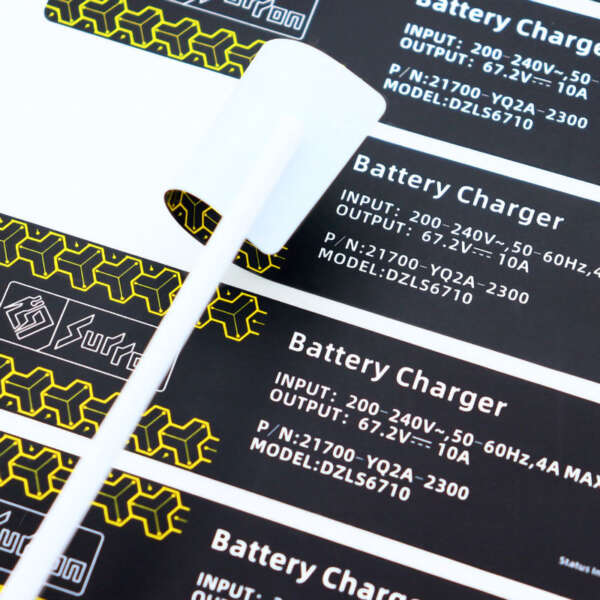 High temperature packaging labels with custom silver printing