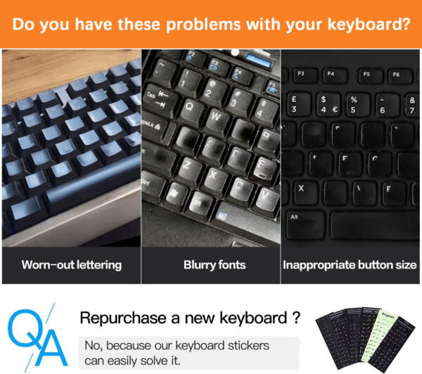 Russian Korean keyboard stickers