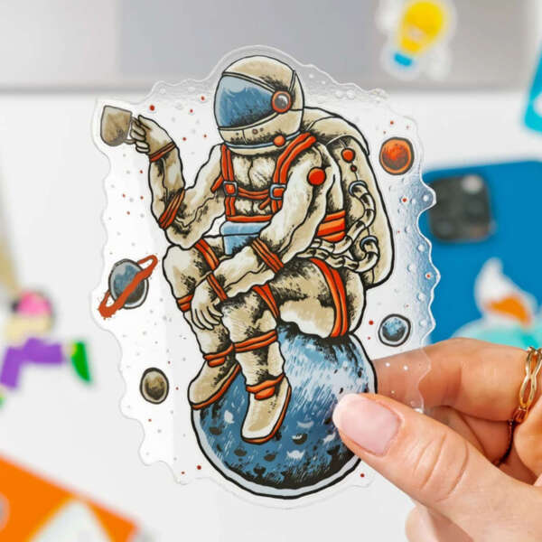 Glossy promotional logo label printing