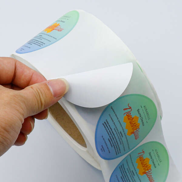 Paper logo label stickers for product packs