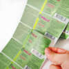 Custom bottle label with silver BOPP material
