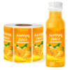 Custom design waterproof adhesive labels for juice bottles