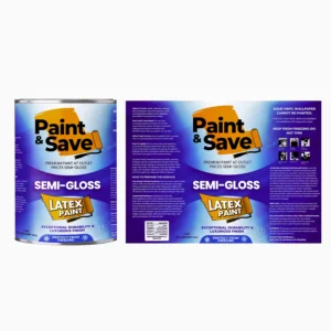 Waterproof paint bucket label