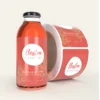 Fruit juice packaging sticker for beverage bottles