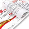 Printed multi pages booklet label stickers for packaging