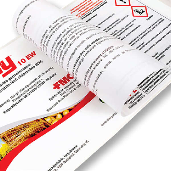 Printed multi pages booklet label stickers for packaging
