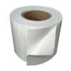 Anti-counterfeit white eggshell label material roll