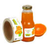 Silk screen waterproof juice bottle label