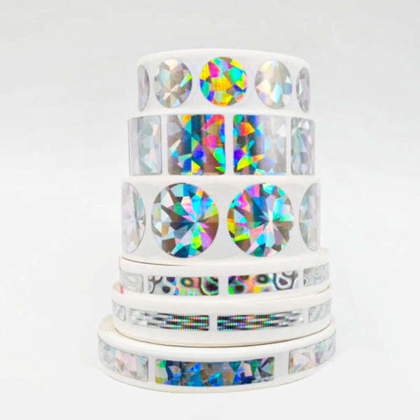Scratch off film sticker with adhesive backing