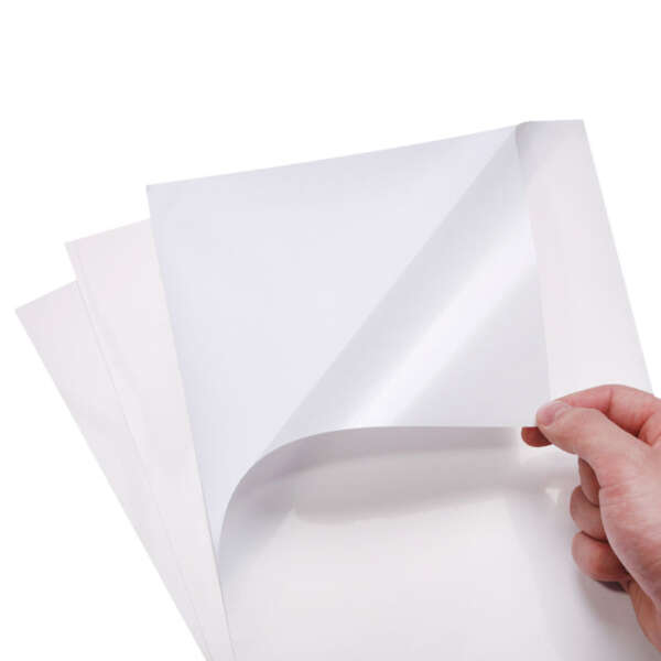 Self adhesive paper for inkjet printer