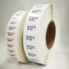 Garment piggyback sticker rolls