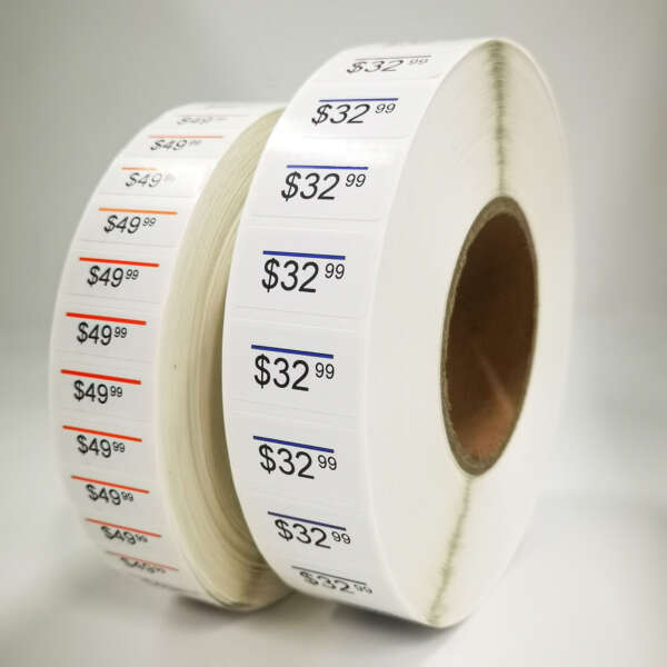 Garment piggyback sticker rolls