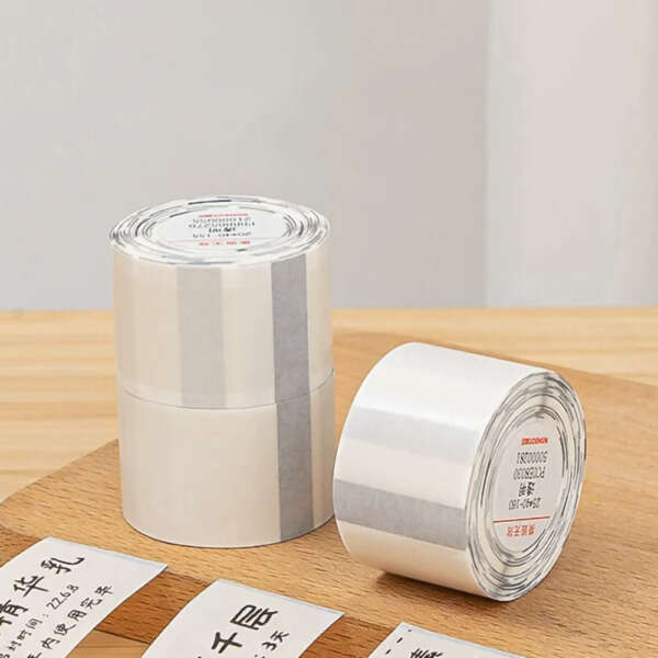 Mini clear thermal sticker roll for compact printers