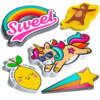 Custom glitter holographic sticker label