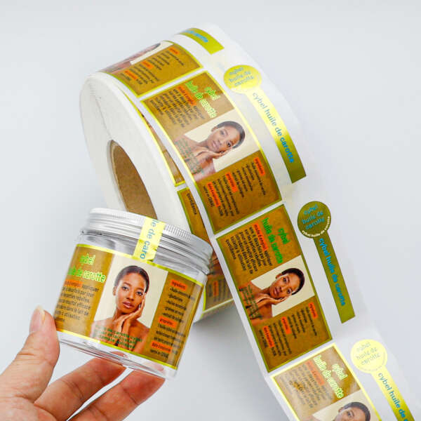 Private logo face cream label rolls
