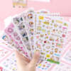 Clear kiss cut stickers with white ink option