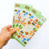 Self adhesive paper stickers