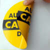 Custom printed PVC sheets for glass window warning labels