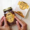 Custom flexography honey jar label sticker set