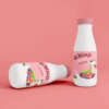 Milk bottle label for freezer resistant food packaging