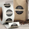 Digital printed coffee packaging sticker labels