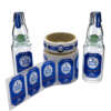 Printed water bottle labels for beverage packaging
