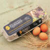 Egg carton packaging sticker labels with logo printing