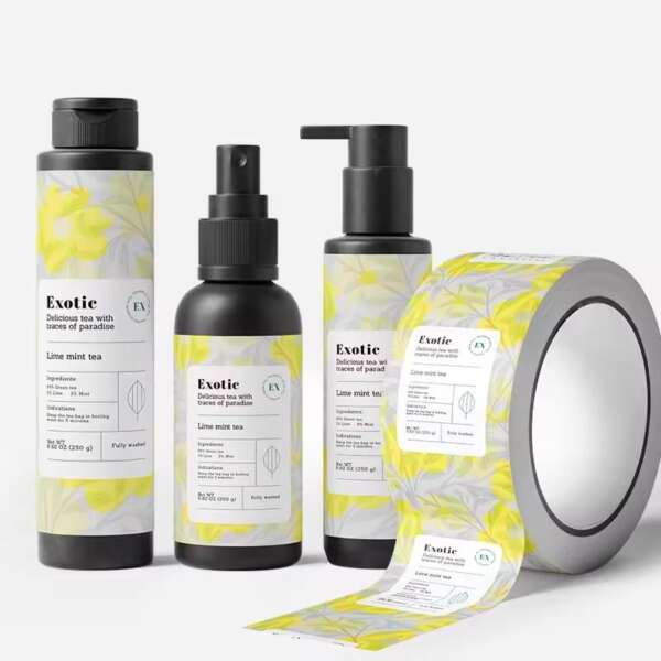 Bottle packaging sticker labels
