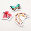 Die cut vinyl stickers with holographic film