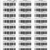 Shipping address sticker labels on A4 sheet