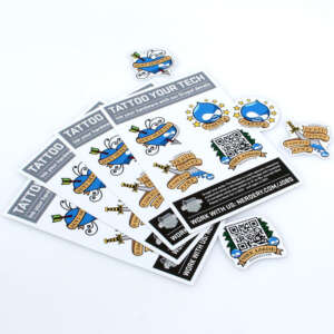 Business logo die cut vinyl stickers