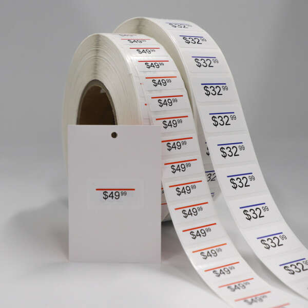 Garment piggyback price labels