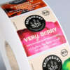 Glossy PET BOPP waterproof food packaging label