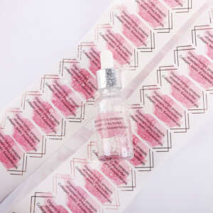 Waterproof cosmetic label rolls