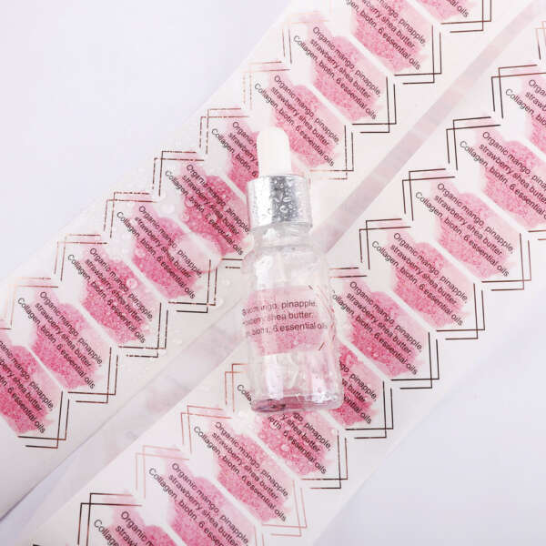 Waterproof cosmetic label rolls