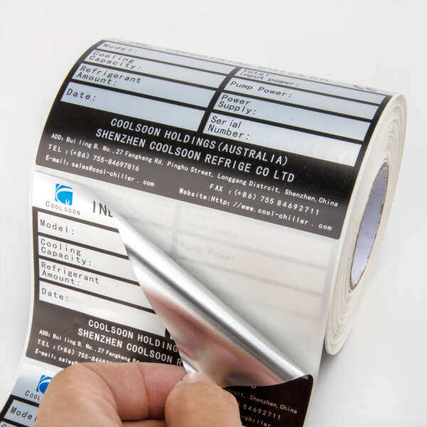 High temperature resistant silver labels for product packaging