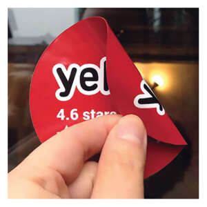 Custom vinyl logo self adhesive window stickers