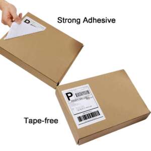Blank shipping label rolls