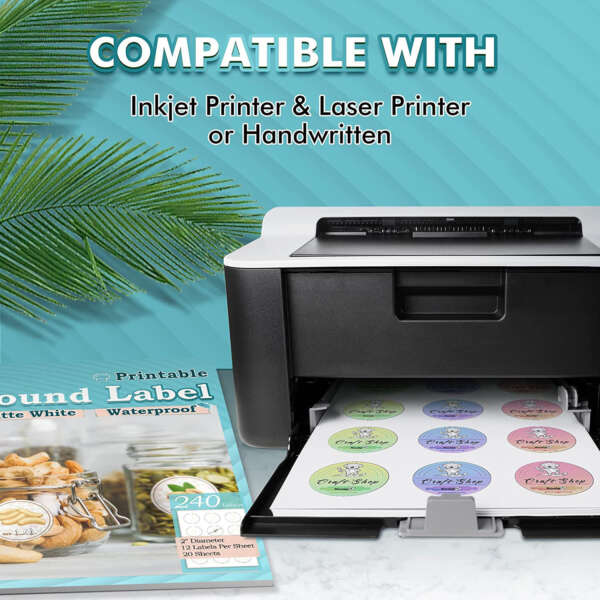Laser inkjet label sheets