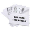 A4 half sheet shipping label paper