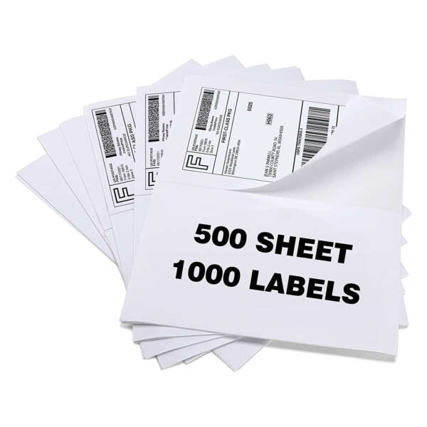 A4 half sheet shipping label paper