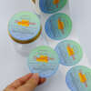 Custom logo roll stickers with permanent adhesive