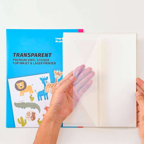 Laser printable vinyl sheets