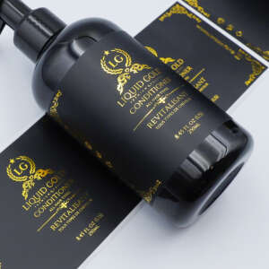 Waterproof cosmetic bottle stickers