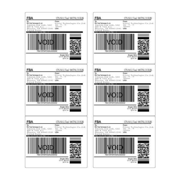 Mailing address label sheets