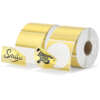 Glitter transparent thermal label for small business