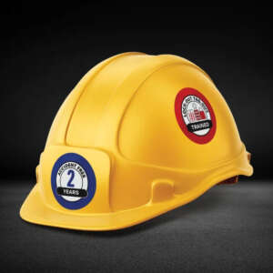 Personalized PVC vinyl helmet decals