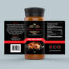 Custom hot sauce food sticker labels for seasoning bottles