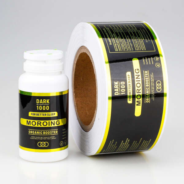 Custom logo stickers for vitamin packaging
